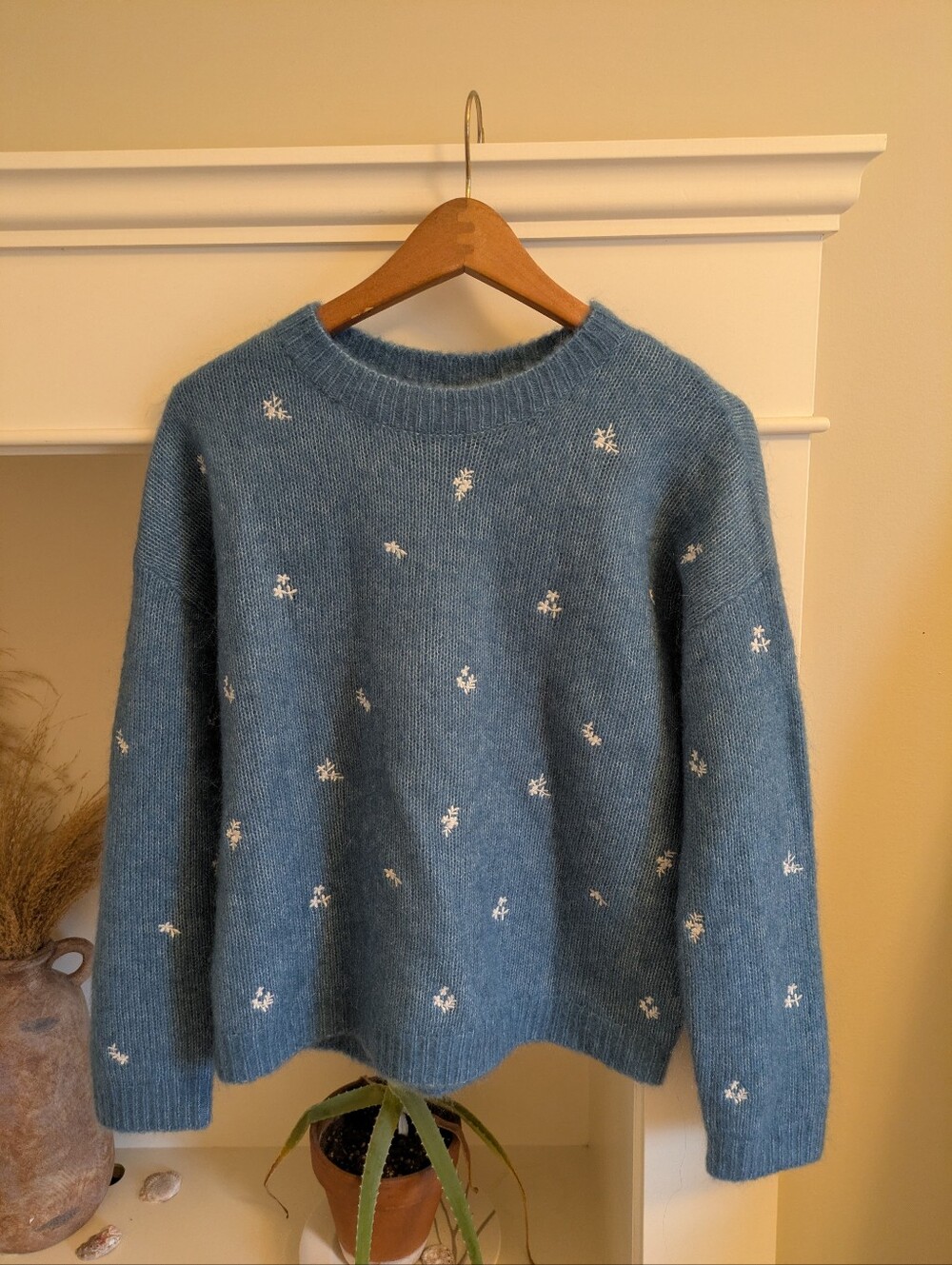 Sezane floral Sweater